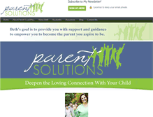 Tablet Screenshot of parent-solutions.com